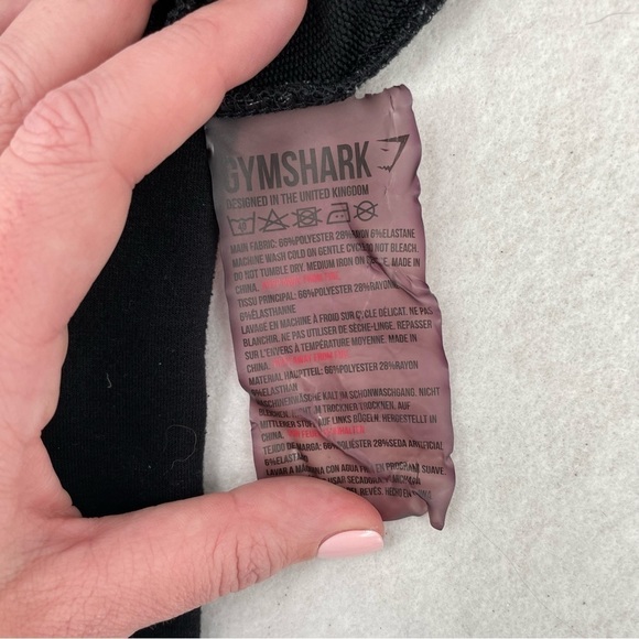 GYMSHARK Women’s Full Zip Hooded Active Sweatshirt Black/Gray size: Small - Picture 7 of 9